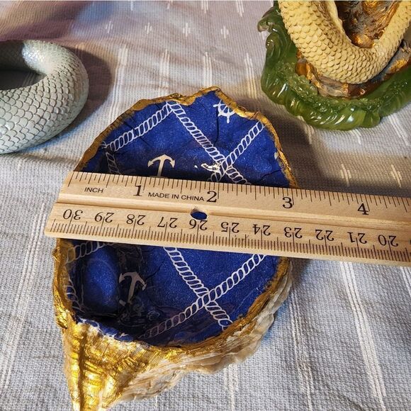 DECOUPAGE ANCHORS & STEERING WHEEL OYSTER SHELL - Picture 6 of 7